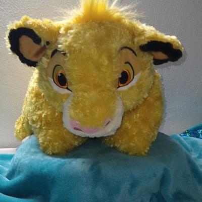 Disney Toys | Disney Parks Simba Dreams Friends Pet Pillow Plush | Color: Gold | Size: Osbb