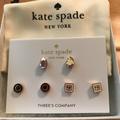 Kate Spade Jewelry | Kate Spade Stud Earrings | Color: Black/Gold | Size: Os