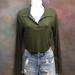 Free People Tops | Free People Intimately Knit Crop Top Long Sleeve | Color: Green | Size: L