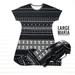 Lularoe Dresses | Maria Lularoe Maxi Dress | Color: Black/White | Size: L
