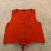 J. Crew Tops | Jcrew Tie Tank | Color: Orange | Size: L