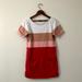 J. Crew Dresses | J. Crew Color Block Shift Dress | Color: Red/White | Size: Xs