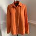 Columbia Tops | Columbia Sportswear Company Long Sleeve Collar Top | Color: Orange | Size: M