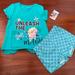 Disney Matching Sets | Disney Frozen Elsa Anna Cute Outfit | Color: Blue/Gray | Size: 6g