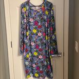 Lularoe Dresses | Bnwt Lularoe Debbie Dress | Color: Blue/Pink | Size: Xxxl