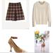 Burberry Skirts | Burberry Plaid A Line Skirt | Color: Brown | Size: 10