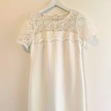 Jessica Simpson Dresses | Jessica Simpson Lace White Dress 4 | Color: White | Size: 4