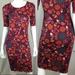 Lularoe Dresses | Lularoe Floral Sheath Julia Pencil Stretch Dress | Color: Red | Size: Xs
