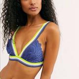 Free People Intimates & Sleepwear | Free People Intimately Nwt Lace Bralette Sz Sm | Color: Blue | Size: S