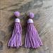 J. Crew Jewelry | Jcrew Beaded Tassel Earrings | Color: Gold/Pink | Size: Os