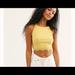 Free People Tops | Free People All Your Love Crop Sunshine Size Small | Color: Yellow | Size: S