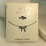 Giani Bernini Jewelry | Giani Bernini Sterling Silver Bow Pendant Necklace | Color: Silver | Size: Os