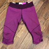 Lululemon Athletica Pants & Jumpsuits | Lululemon Capri Workout Pant Pink/Purple | Color: Pink/Purple | Size: 8