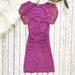 Free People Dresses | Free People Beaded Ruched Dress Small | Color: Purple | Size: S