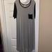 Lularoe Dresses | Lularoe Carly | Color: Black/Gray | Size: Xl
