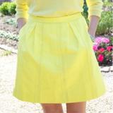 J. Crew Skirts | J. Crew A-Line Skirt | Color: Yellow | Size: 2