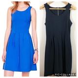 J. Crew Dresses | J Crew Pleated Fit And Flare Dress In Navy Blue | Color: Blue | Size: 2