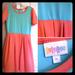 Lularoe Dresses | Bright Amelia Dress | Color: Green/Pink | Size: M
