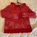 Levi's Tops | Levi’s Size Medium Hoodie Red With Stars Cute | Color: Red/White | Size: M