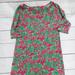 Lilly Pulitzer Dresses | Floral Lily Pulitzer T-Shirt Dress | Color: Green/Pink | Size: M