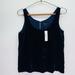 J. Crew Tops | J Crew Tank Top Blue Velvet Size 0 | Color: Blue | Size: 0