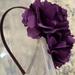 J. Crew Accessories | Girls J Crew Purple Silky Rose Flower Headband | Color: Purple | Size: Osg