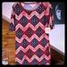 Lularoe Dresses | Lularoe Julia Dress Brand New W/Tags | Color: Blue/Red | Size: L