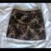 Zara Skirts | Floral Tapestry Mini Skirt - Zara | Color: Black/Cream | Size: Xs