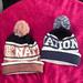 Pink Victoria's Secret Accessories | Bundle Of Two Pink Beanies | Color: Blue/Pink | Size: Os
