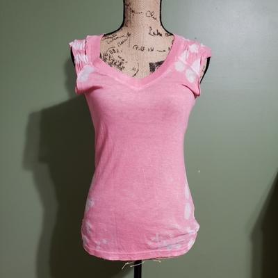 Free People Tops | Free People Pink Burn Out Top | Color: Pink | Size: M