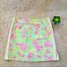 Lilly Pulitzer Skirts | Lily Pulitzer Floral Seahorse Skirt | Color: Green/Pink | Size: 2