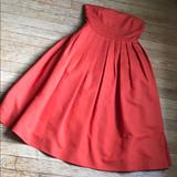 J. Crew Dresses | Jcrew Strapless Party Dress | Color: Orange | Size: 4