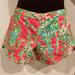 Lilly Pulitzer Shorts | Lilly Pulitzer Hot Pink Floral Shorts!! | Color: Green/Pink | Size: 0