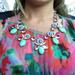 J. Crew Jewelry | J.Crew Statement Necklace | Color: Green/Pink | Size: Os
