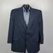 Burberry Suits & Blazers | Burberry Men Wool Blazer Two Buttons Vintage | Color: Black/Blue | Size: 43?