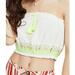 Free People Tops | Free People Boho No More Tiers Sleeveless Tube Top | Color: White/Yellow | Size: Various