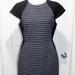 J. Crew Dresses | J Crew Wool Poly Blend Striped Brigitte Midi Dress | Color: Blue/Gray | Size: 6