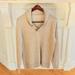 J. Crew Sweaters | J.Crew 100% Lambs Wool 1/2 Button Pullover Sweater | Color: Cream | Size: L