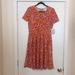 Lularoe Dresses | M Lularoe Amelia Dress C06 1935 | Color: Orange/Pink | Size: M