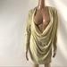 Urban Outfitters Dresses | Lioness Caliente Sparkly Plunging Cowl Neck Dress | Color: Gold | Size: Xs