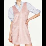 Zara Dresses | Blush Pink Zara Sleeveless Dress / Jumper Sz L | Color: Pink | Size: L
