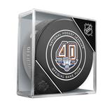 Edmonton Oilers Unsigned Inglasco 40th Anniversary Season Official Game Puck