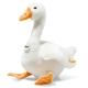 Steiff Fritzi Goose Plush Toy 27 cm, Farm Plush Goose, Cuddly Toy for Children, Cuddly Toy for Playing & Cuddling, Original Soft Toy with Button in Ear, Washable, White (073847)