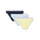 Tommy Hilfiger | Women's Stretch Cotton Bikini Briefs Full Slip | Pack of 3 | Blue | | Manufacturer Size LG