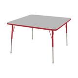 Norwood Commercial Furniture Adjustable Height Square Activity Table Laminate/Metal | 30 H in | Wayfair NOR-RCE4848C-GRD