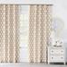 Eastern Accents Gresham Geometric Room Darkening Pinch Pleat Single Curtain Panel Polyester in Brown | 120 H in | Wayfair 7V8-CUD-175-PP