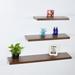 Hokku Designs Franky 3 Piece Floating Shelf Wood in Brown | 1.5 H x 47.2 W x 9.25 D in | Wayfair C9E4D1C61335404EBC7731DD5904626D