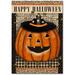 The Holiday Aisle® Jack O Lantern Witch Hat - Wrapped Canvas Graphic Art Print Canvas in Black/Orange | 26 H x 18 W x 1.5 D in | Wayfair