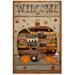 The Holiday Aisle® Camper Fall Flag - Wrapped Canvas Painting Print Canvas in White | 36 H x 24 W x 1.5 D in | Wayfair