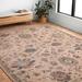 Brown/Pink 75 x 0.13 in Area Rug - Lark Manor™ Febbas Oriental Area Rug in Pink/Brown Polyester/Polypropylene | 75 W x 0.13 D in | Wayfair